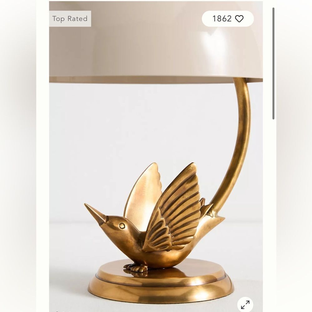 Anthropologie The Icon Table Lamp: Hummingbird Edition